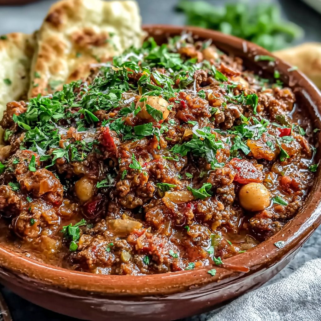 Ground Beef And Chickpea Curry