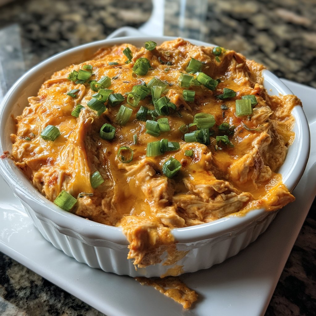 Spicy Buffalo Chicken Dip Appetizer