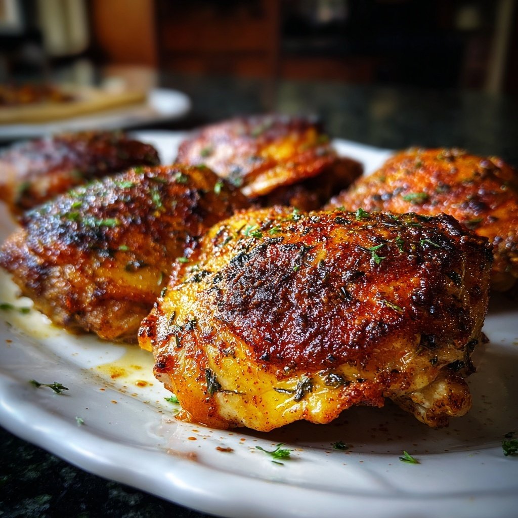 Baked Chicken Thighs With Paprika