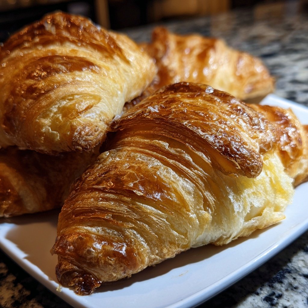 Buttery Homemade Croissants