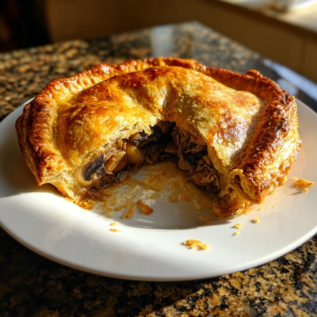 Comfort Food Beef and Mushroom Pot Pie
