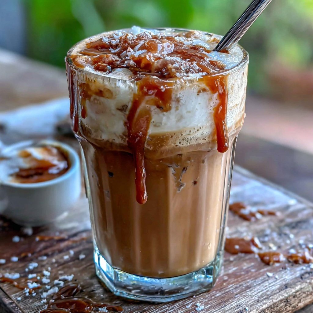 Low Calorie Iced Caramel Latte Drink