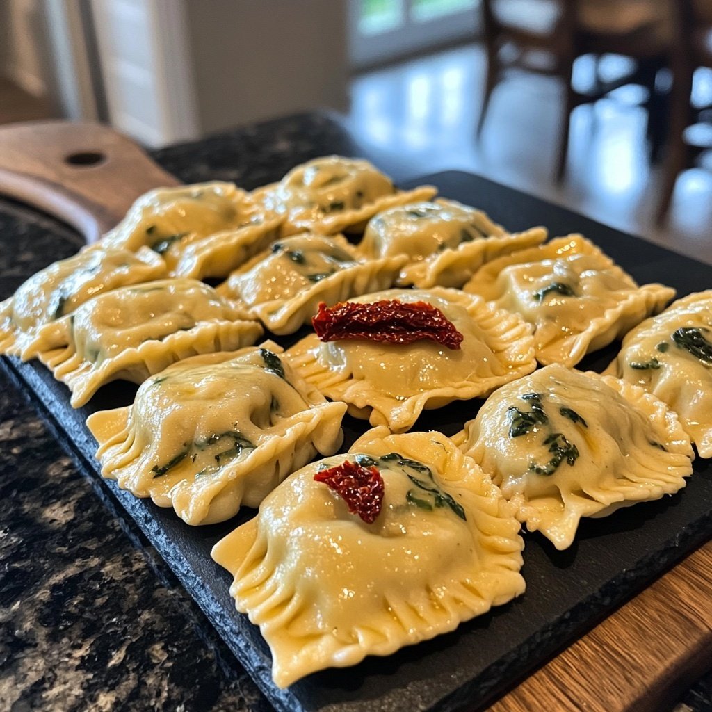 Creamy Tuscan Ravioli