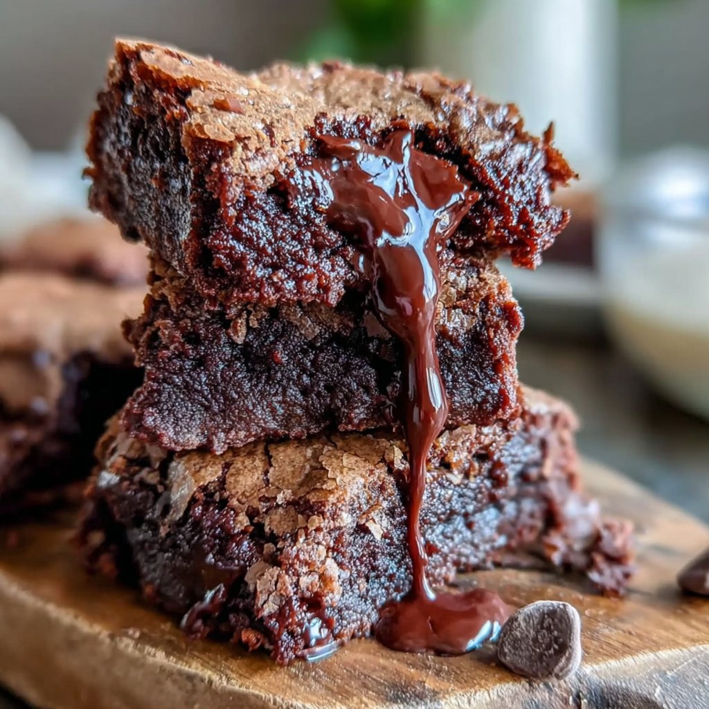 Sourdough Discard Brownies Crackly Top