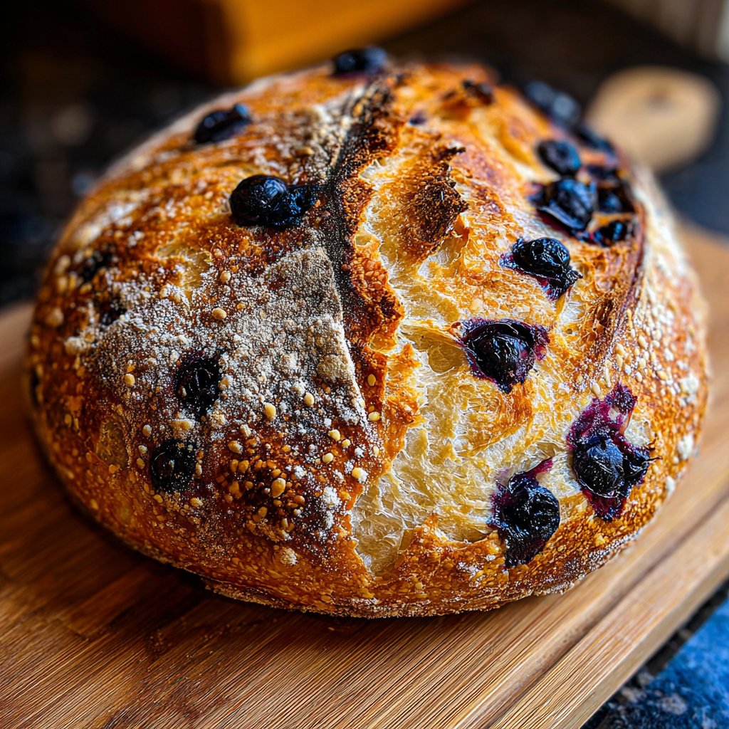 Blueberry Lemon Sourdough Bread