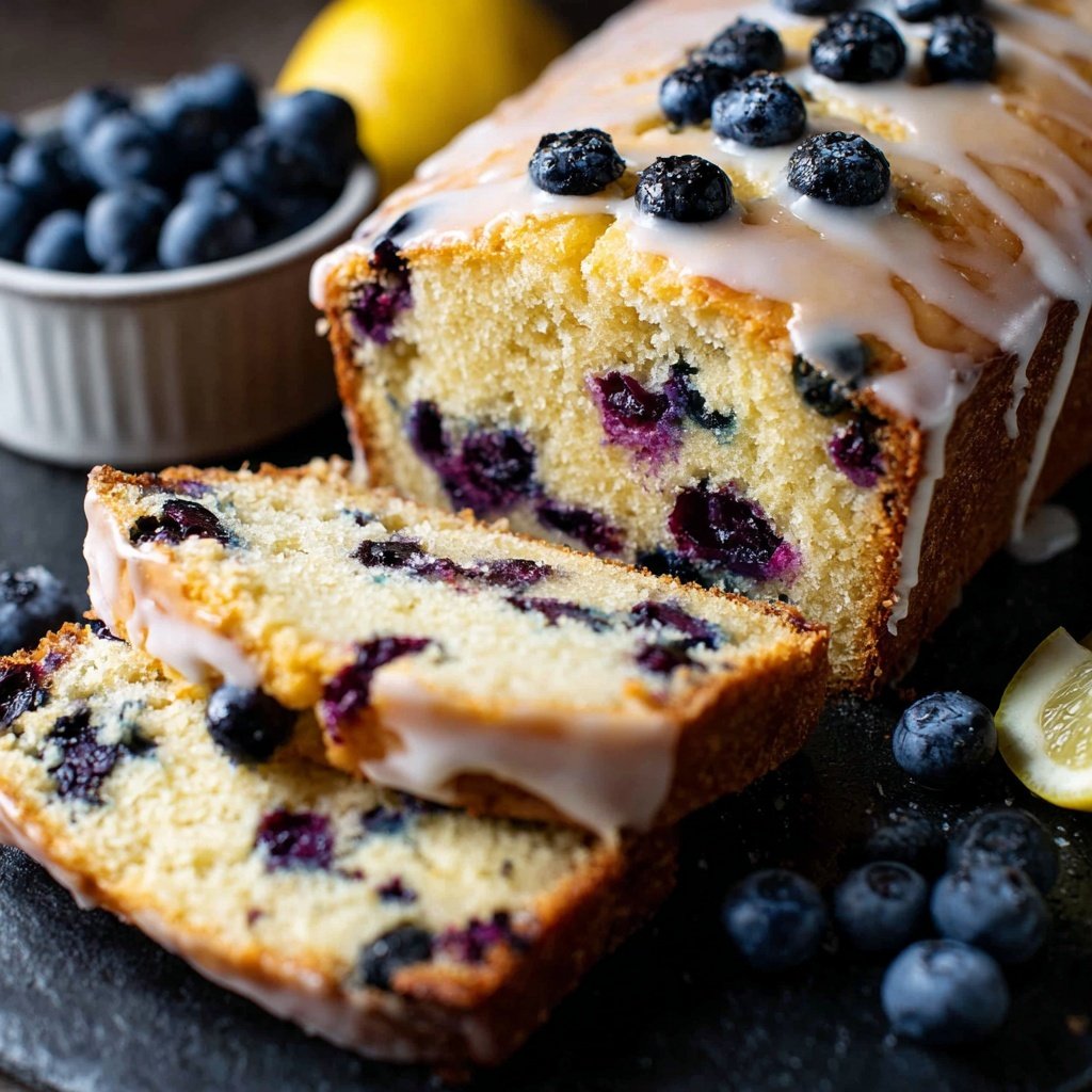 Baking & Desserts Lemon Blueberry Loaf Cake