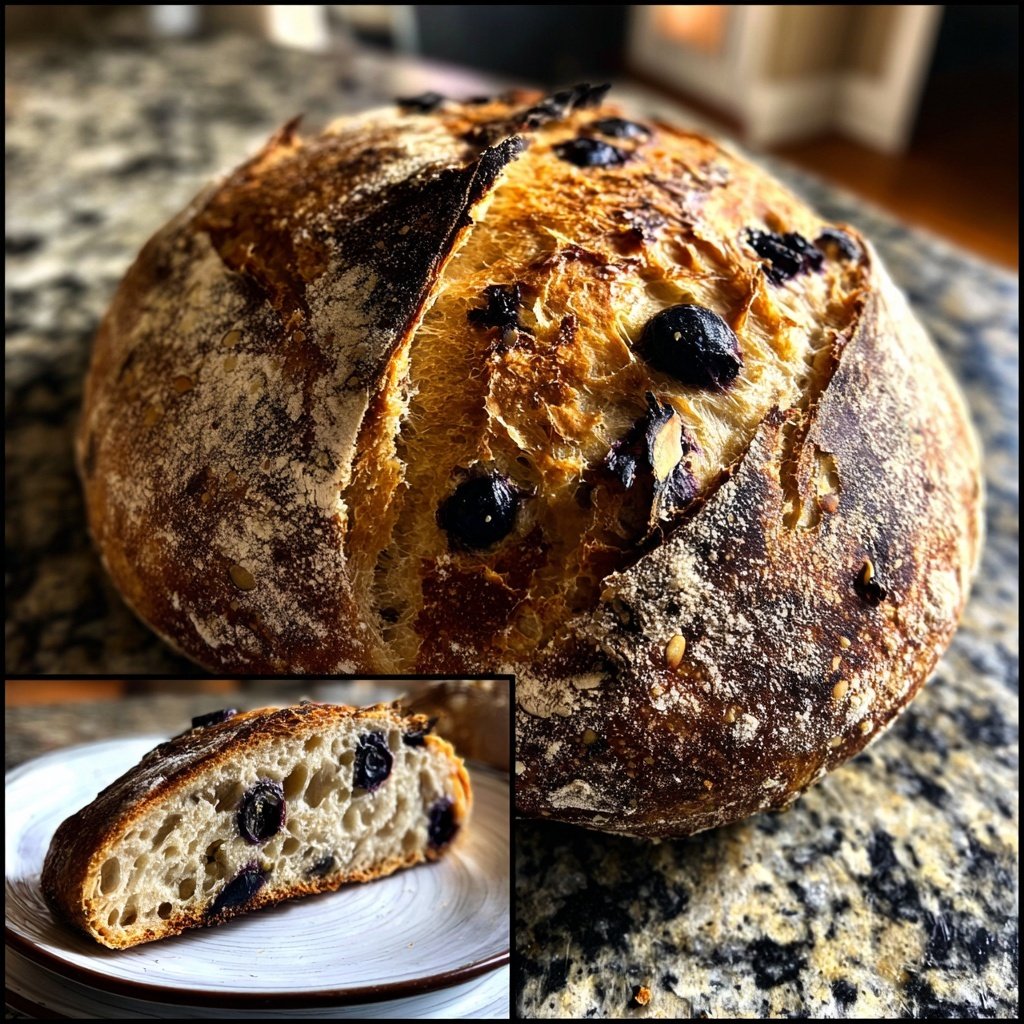 Lemon Blueberry Sourdough Bread Bakery Style