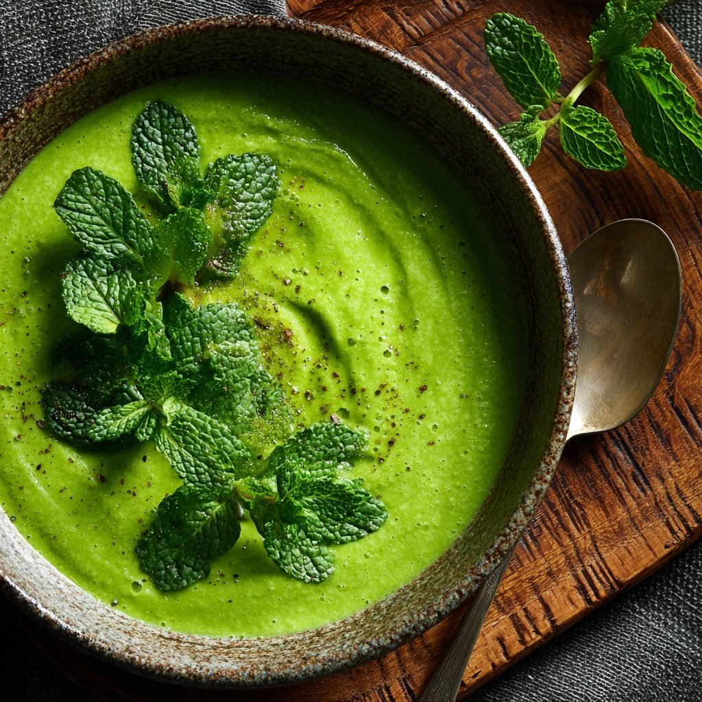 Spring Pea And Spinach Soup