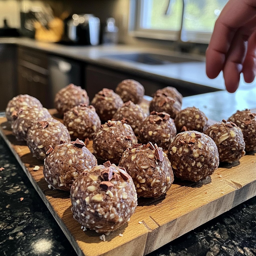 Protein Balls with Cocoa Nibs