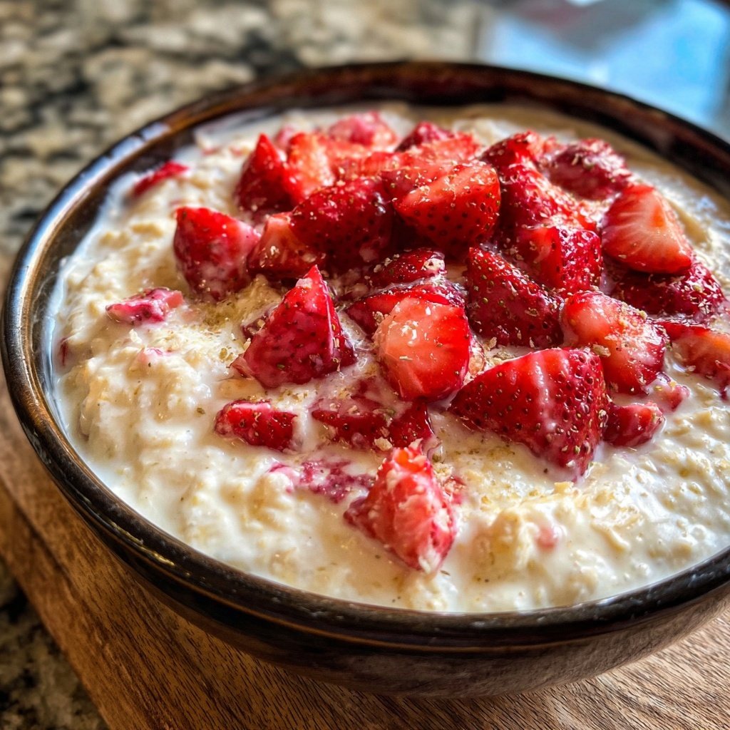 Strawberry Cheesecake Oatmeal